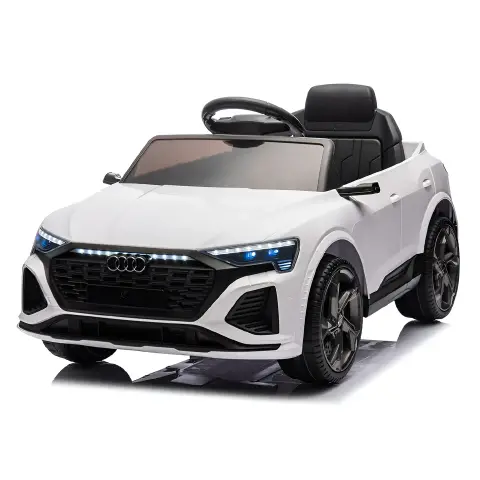 Macchina Elettrica Bambini Audi Q8 12V Bianca con Telecomando
