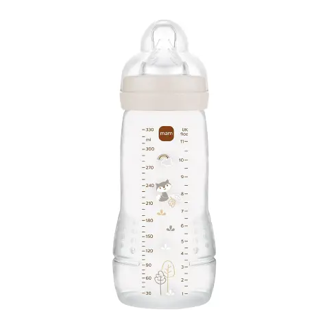 MAM Baby Bottle Easy Active 330 ml Neutral with Silicone Teat Size 3