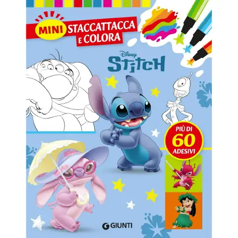 Libro Stitch Mini Staccattacca & Colora