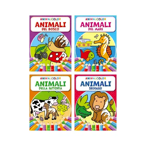 Libro Da Colorare Animali Assortiti