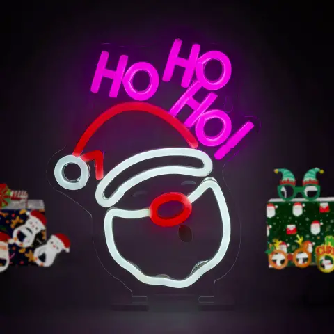 Legami - Insegna Luminosa Led A Effetto Neon Babbo Natale
