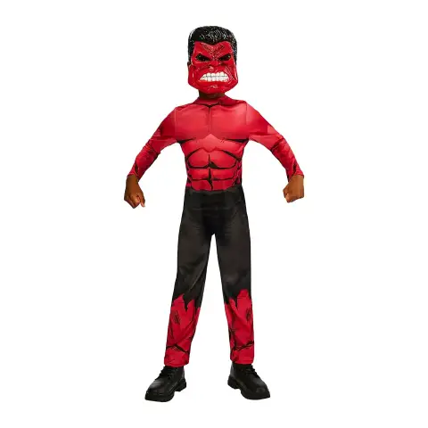 Costume Hulk Classic Rosso - Taglia XS - 5/6 Anni