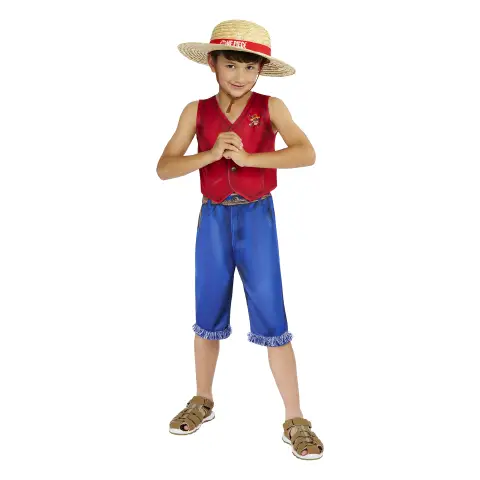 Costume Monkey D. Luffy - Taglia M - 9/10 Anni