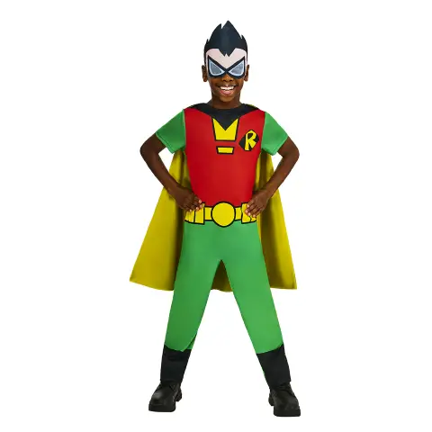 Costume Teen Titans Go Classic Robin - Taglia S - 7/8 Anni