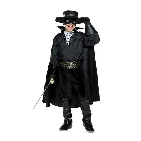 Costume Cavaliere Nero Bambino - Taglia 7/8 Anni
