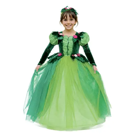 Costume Fata Del Bosco Bambina - Taglia 7/8 Anni