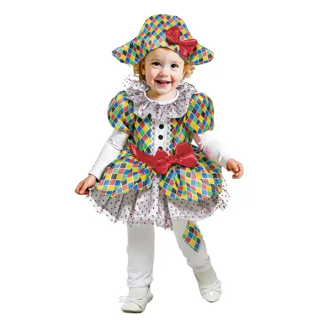 Harlequin Baby Costume - Size 2/3 Years