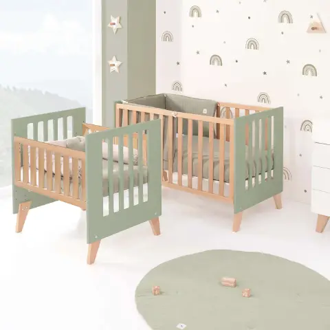 Alondra Culla Lettino Trasformabile 7in1 Nexor 3 Erba Verde Oliva K32