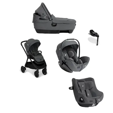 Trio Finiti Signature con Navicella Calmi R129 più Seggiolino Auto I-Harbour E I-Size 360  Ebony