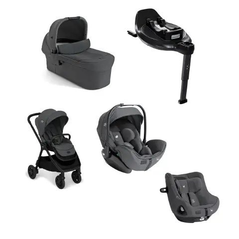 Trio Finiti 10 Signature con Navicella Ramble XL più Seggiolino Auto I-Harbour E I-Size 360 Ebony