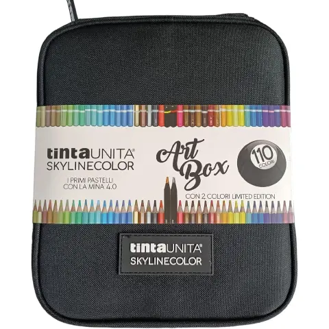 Art Box Maxi Con Manico 110 Pastelli Mina 4.0 Nera