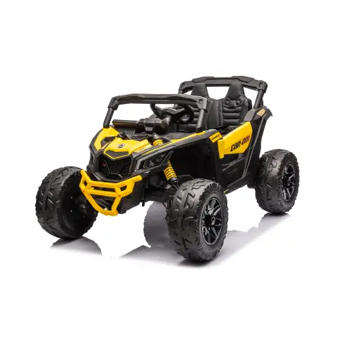 Can-Am Maverick UTV Elettrico per Bambini  con Telecomando e Sospensioni, Giallo