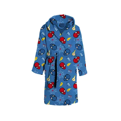 Accappatoio Spugna Spiderman Tg. 6-7 Anni