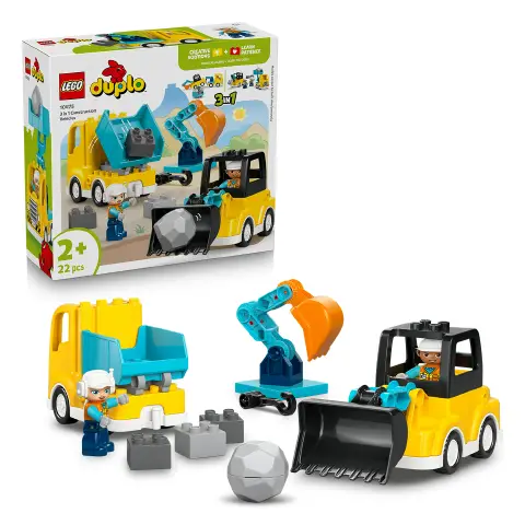 Lego Duplo Veicoli da Cantiere 3 in 1 10475