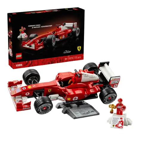 Lego Icons Ferrari F2004 e Michael Schumacher 11375