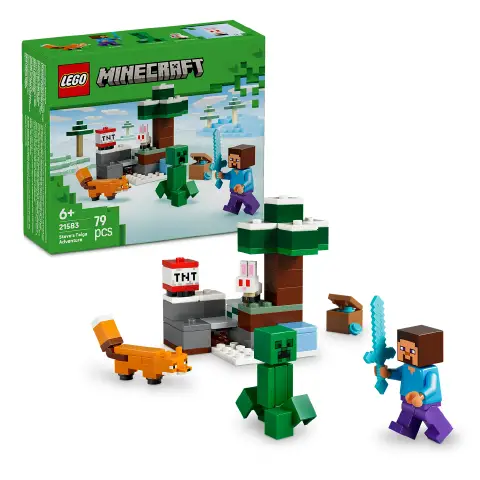LEGO Minecraft 21583 Avventura di Steve nella Taiga 79 pz