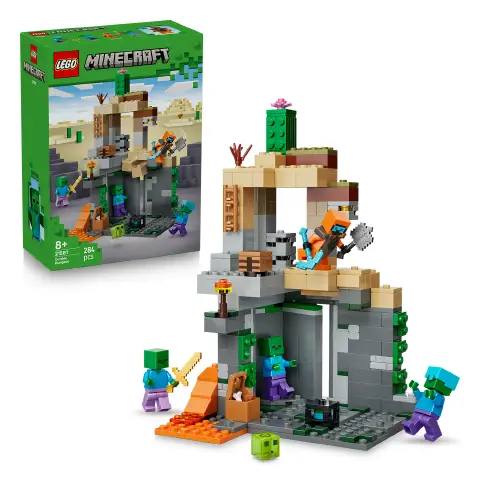 LEGO Minecraft 21587 Zombie Dungeon Gioco Interattivo 8+