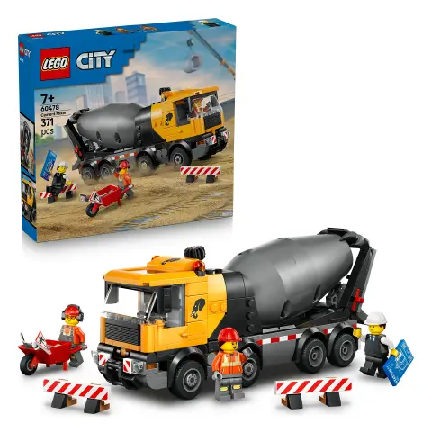 LEGO City 60478 Betoniera Giocattolo da Cantiere 371 Pezzi