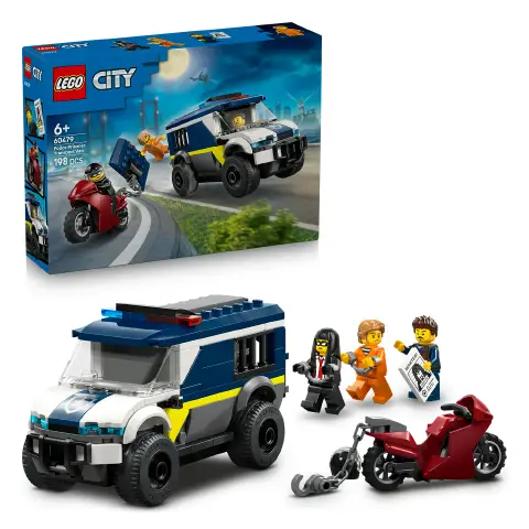 LEGO City Cellulare della Polizia 60479 con Camion e Moto