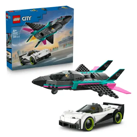 Lego City Jet Contro Auto Sportiva 60489