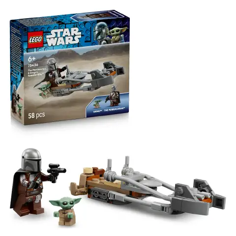Lego Star Wars Speeder Bike del Mandaloriano e di Grogu 75436