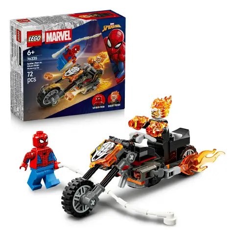 Lego Super Heroes Marvel Spider-man Vs. Ghost Rider in Motocicletta 76335