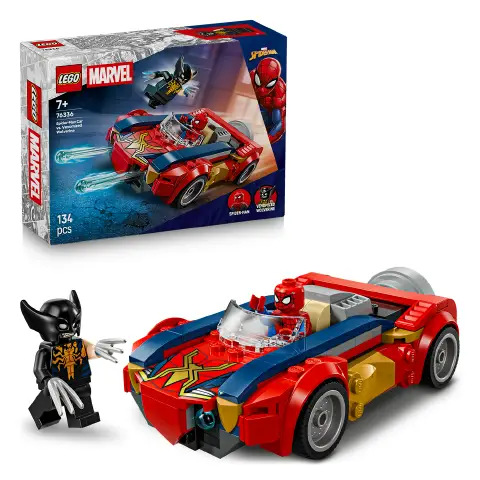 Lego Super Heroes Marvel Auto di Spider-man Vs. Venomized Wolverine 76336