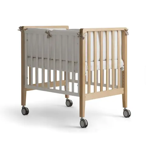 Lettino Evolutivo Win Pali Bianco/Naturale 6in1 con Tessile Menta