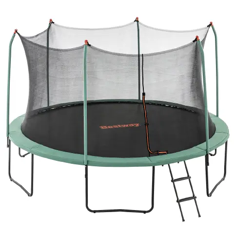 Trampolino Elastico Xtreme Air Da Esterno 4,27 x 2,86 M Verde Scuro