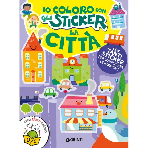 Libro Io Coloro Con Gli Stickers - Città