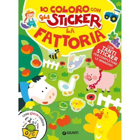 Libro Io Coloro Con Gli Stickers - Fattoria