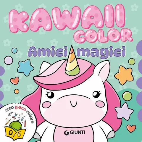 Libro Kawaii Color Amici Magici Da Colorare