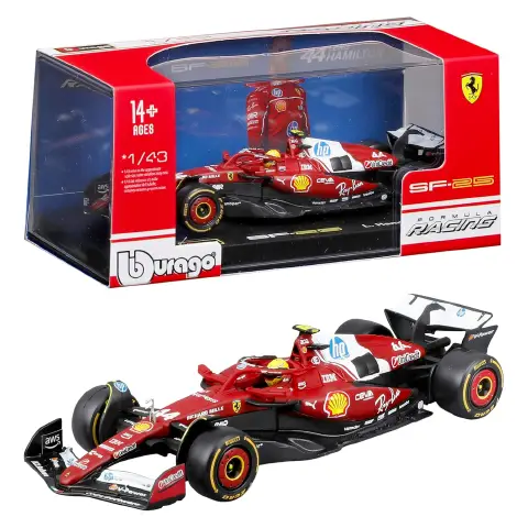 Auto 1:43 F1 Ferrari Sf-25 #44 Hamilton Con Casco