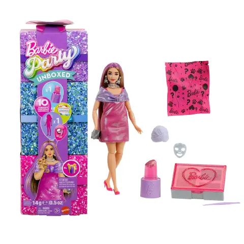 Barbie Party Surprise Festa Glamour con 10 Sorprese JFY67