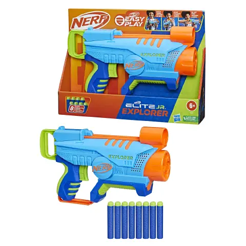 Nerf Elite Junior Explorer Blaster 8 Dardi Bambini 6+