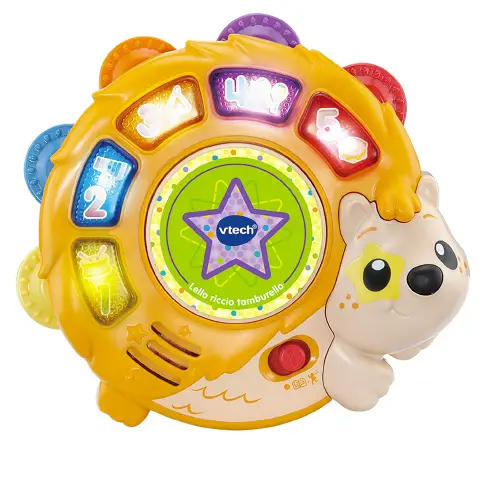 Tamburello Musicale Interattivo per Bambini Riccio Lello