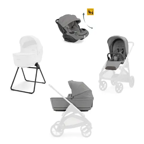 Aptica sistem quattro Darwin recline Evo Cristal Grey (telaio escluso)