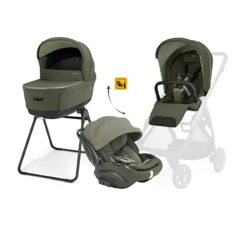 Electa System Quattro con Ovetto Drw-Evo Reclinabile Loft Green (Telaio escluso)