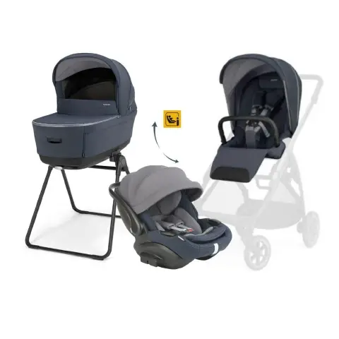 Electa System Quattro con Ovetto Drw-Evo Reclinabile Rooftop Blue (Telaio escluso)