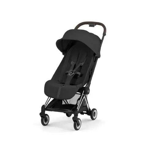 Coya Stayle Sepia Black Passeggino con Telaio Crome Brown Cybex
