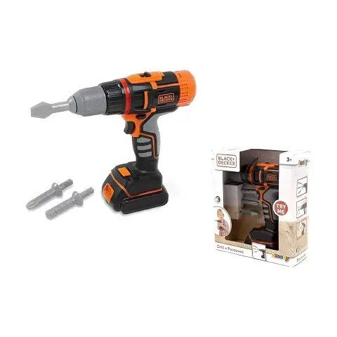 Black & Decker Trapano/Avvitatore Elettrico Giocattolo – Kit Interattivo