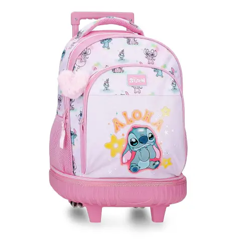 Stitch You & Me Zaino Con Carrellino 45 Cm