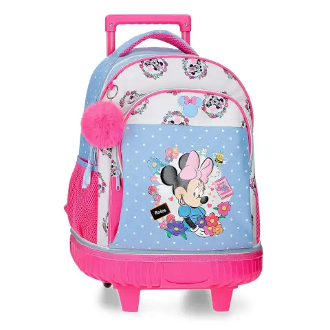 Minnie Flowers Con Carrellino 2 Ruote 45 Cm