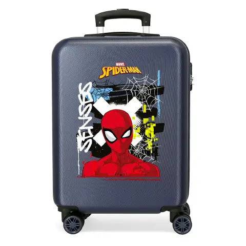 Graffity Of Spiderman Trolley Abs 55 Cm 4 Ruote Blu Marino