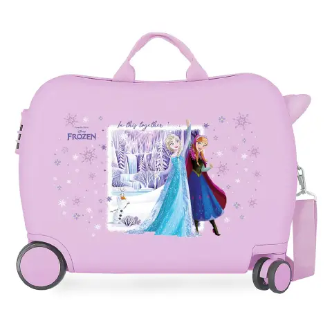 Frozen In This Together Trolley Cavalcabile Abs 50 cm 4 Ruote Lilla