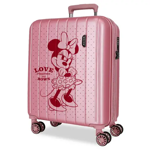 Minnie Love Trolley Abs 55 cm 4 Ruote Rosa