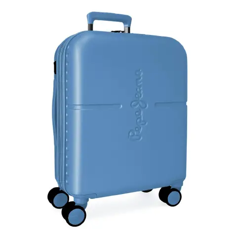 Pepe Jeans Highlight Trolley Abs 55 cm 4 Ruote Azzurro