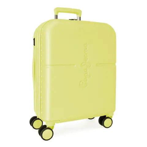 Pepe Jeans Trolley Abs 55 cm 4 Ruote Highlight Giallo