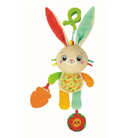 Peluche Da Viaggio Morbido E Sensoriale Coniglietto