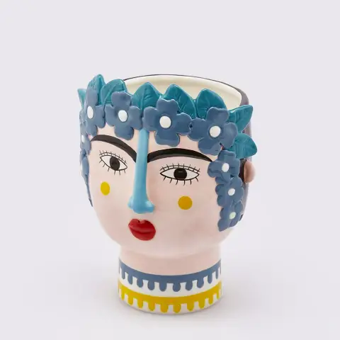 Vaso Decorativo In Ceramica Testa Islanda